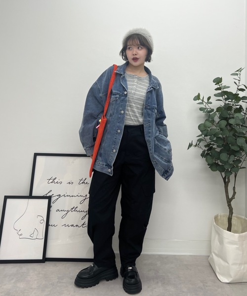 ZOZOMARKET(ゾゾマーケット)の「ZOZOMARKET by tomoka - バレルレッグツイストカーゴ(カーゴパンツ・レディース・ブラック・マルチサイズ)」の18枚目の写真