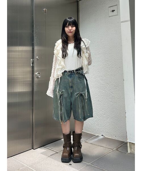 jouetie（ジュエティ）の「ラッフルフリルレースブラウス（シャツ/ブラウス・レディース・アイボリー/ブラック・MEDIUM）」の16枚目の写真