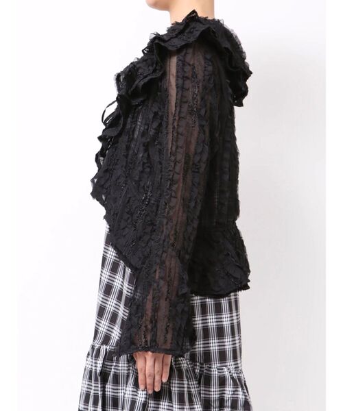 jouetie（ジュエティ）の「ラッフルフリルレースブラウス（シャツ/ブラウス・レディース・アイボリー/ブラック・MEDIUM）」の22枚目の写真