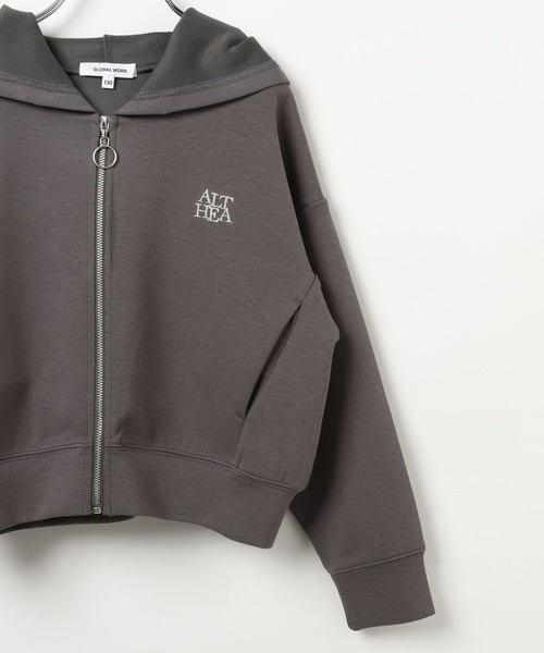 design aera ジャケット カーキ✖️ブラック ダンボールニットパーカー シルキー ダンボールニット パーカー＜A DAY IN THE LIFE＞