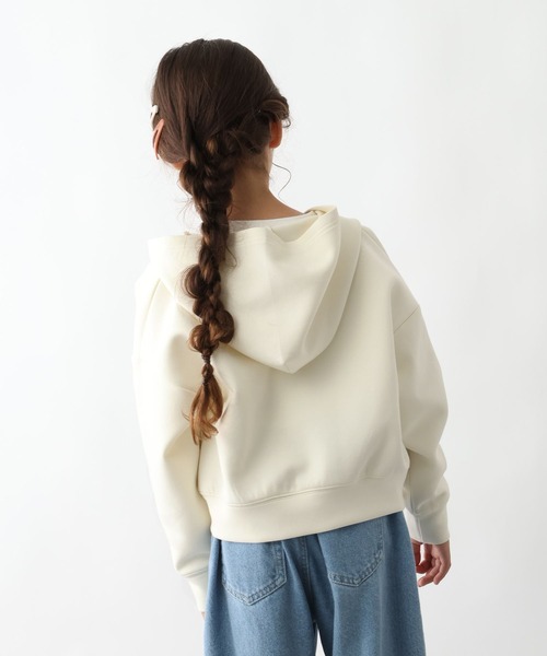 GLOBAL WORK（グローバルワーク）の「ダンボールショートZIPパーカー/587892（パーカー・キッズ・チャコールグレー/アイボリー・130cm/140cm/150cm/160cm）」の22枚目の写真