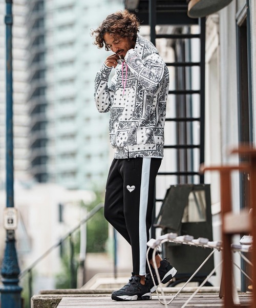 felkod(フィルコッド)の「mpa3927-Bandana Cardboard Knit Zip Accent Parka パーカー(F25F090)(パーカー・メンズ・ホワイト/ライトグレー/ブラック・S/M/L)」の7枚目の写真
