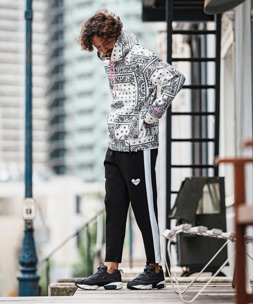 felkod(フィルコッド)の「mpa3927-Bandana Cardboard Knit Zip Accent Parka パーカー(F25F090)(パーカー・メンズ・ホワイト/ライトグレー/ブラック・S/M/L)」の9枚目の写真
