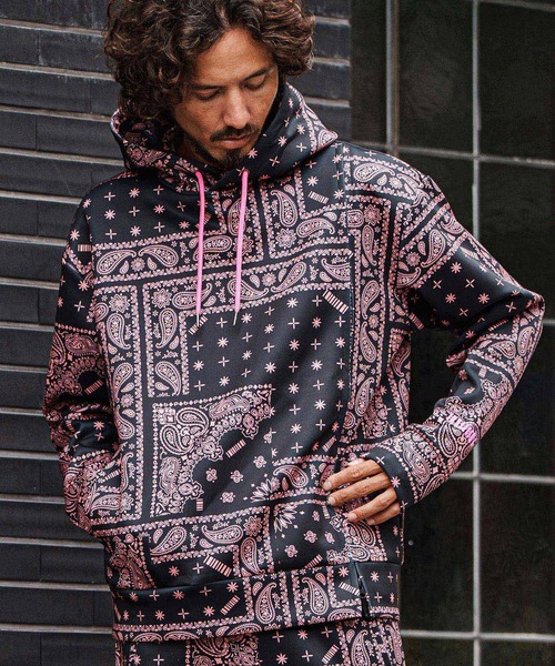 felkod(フィルコッド)の「mpa3927-Bandana Cardboard Knit Zip Accent Parka パーカー(F25F090)(パーカー・メンズ・ホワイト/ライトグレー/ブラック・S/M/L)」の15枚目の写真