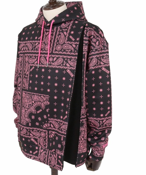 felkod(フィルコッド)の「mpa3927-Bandana Cardboard Knit Zip Accent Parka パーカー(F25F090)(パーカー・メンズ・ホワイト/ライトグレー/ブラック・S/M/L)」の22枚目の写真