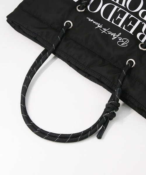 Gready Brilliant（グレディブリリアン）の「ＯＵＴＤＯＯＲロゴトート（トートバッグ・レディース・ブラック・FREE）」の8枚目の写真