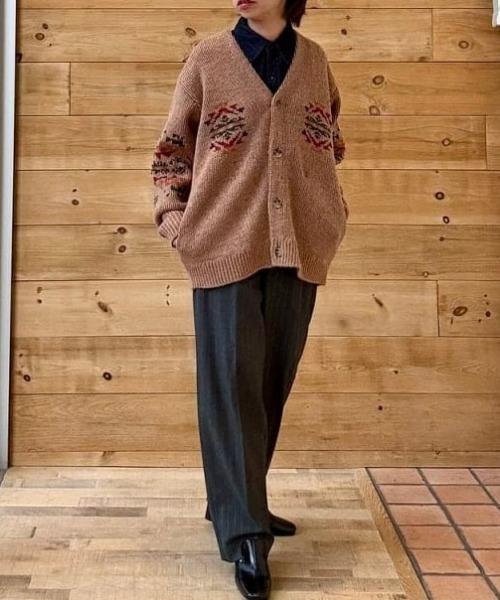 PENDLETON（ペンドルトン）の「PENDLETON / ニット カーディガン（カーディガン/ボレロ・レディース・ホワイト系その他5/ライトブラウン・SMALL）」の12枚目の写真