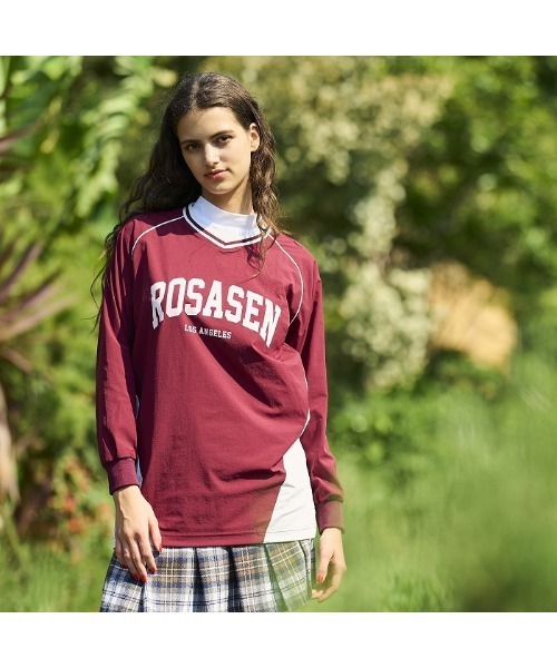 ROSASEN(ロサーセン)の「【Rosasen/GOLF】A-Line バイカラー ドロスト チュニック(その他トップス・レディース・ネイビー/ボルドー・42/40)」の1枚目の写真