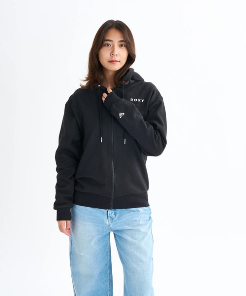 ROXY(ロキシー)の「HISTORICAL LOGO ZIP /ロキシーロゴバックプリントジップアップパーカー・フーディー(パーカー・レディース・ブラック/ピンク/グレー/ホワイト・SMALL/MEDIUM/LARGE)」の11枚目の写真