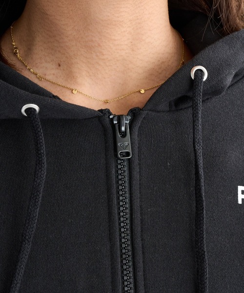 ROXY(ロキシー)の「HISTORICAL LOGO ZIP /ロキシーロゴバックプリントジップアップパーカー・フーディー(パーカー・レディース・ブラック/ピンク/グレー/ホワイト・SMALL/MEDIUM/LARGE)」の13枚目の写真