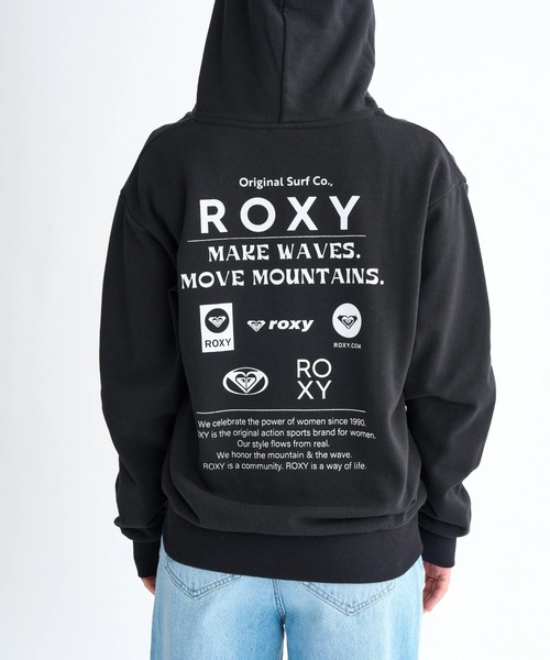 ROXY(ロキシー)の「HISTORICAL LOGO ZIP /ロキシーロゴバックプリントジップアップパーカー・フーディー(パーカー・レディース・ブラック/ピンク/グレー/ホワイト・SMALL/MEDIUM/LARGE)」の17枚目の写真