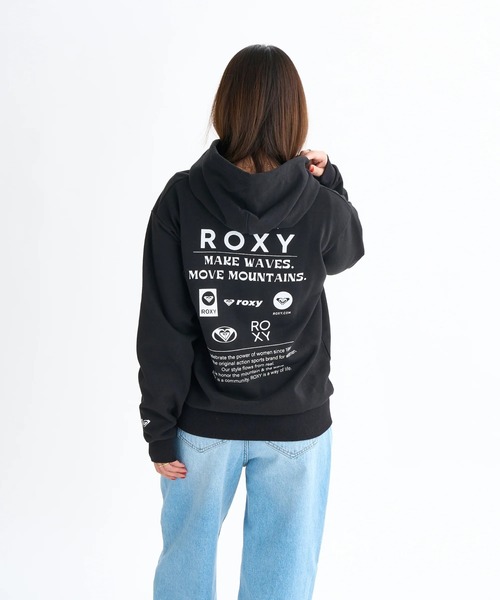 ROXY(ロキシー)の「HISTORICAL LOGO ZIP /ロキシーロゴバックプリントジップアップパーカー・フーディー(パーカー・レディース・ブラック/ピンク/グレー/ホワイト・SMALL/MEDIUM/LARGE)」の10枚目の写真