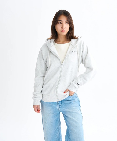 ROXY(ロキシー)の「HISTORICAL LOGO ZIP /ロキシーロゴバックプリントジップアップパーカー・フーディー(パーカー・レディース・ブラック/ピンク/グレー/ホワイト・SMALL/MEDIUM/LARGE)」の19枚目の写真