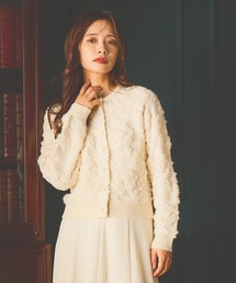 mysty woman | レースジャガードクルーネックカーディガン 581535(カーディガン/ボレロ)