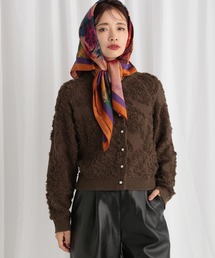 mysty woman | レースジャガードクルーネックカーディガン 581535(カーディガン/ボレロ)