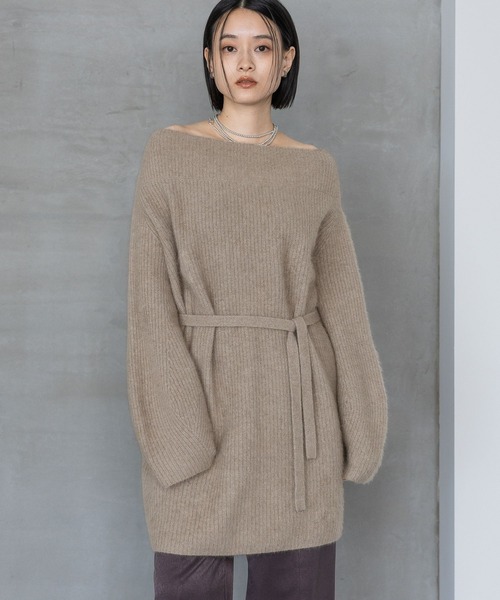 A part by（アパートバイ）の「ラクーンミニワンピース（ワンピース・レディース・グレー/ブラック/キャメル・FREE）」の3枚目の写真