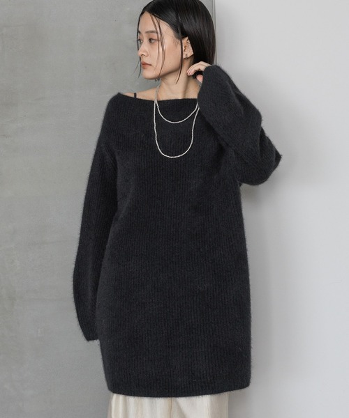 A part by（アパートバイ）の「ラクーンミニワンピース（ワンピース・レディース・グレー/ブラック/キャメル・FREE）」の9枚目の写真