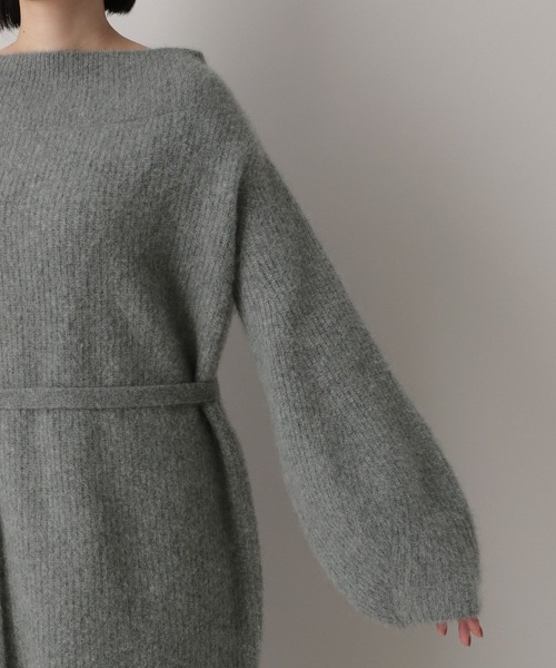 A part by（アパートバイ）の「ラクーンミニワンピース（ワンピース・レディース・グレー/ブラック/キャメル・FREE）」の15枚目の写真