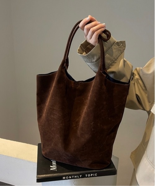 Burner(バーナー)の「【OKUOKU 0909】レトロ トートバッグ ( ポーチ付き ) oku-bag-3-25【GBT】(トートバッグ・レディース・ブラック/ダークブラウン/ブラウン・FREE)」の3枚目の写真