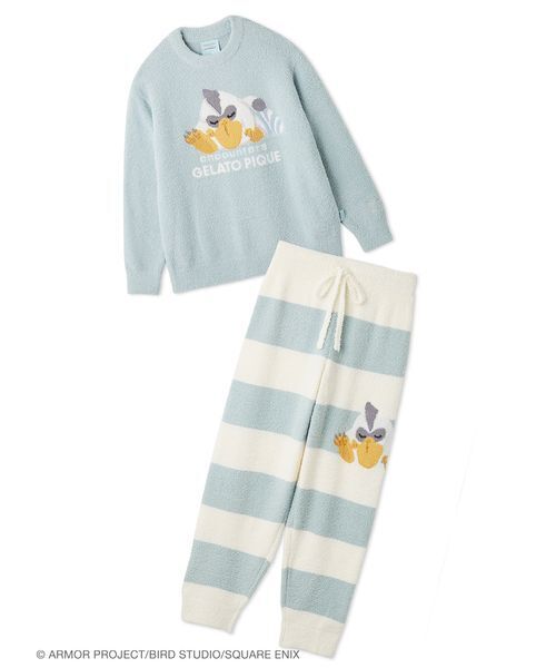 ジェラートピケ ドラゴンクエスト ベビモコプルオーバー&ボーダーロングパンツ ドラゴンクエスト】【レディース】ベビモコプルオーバー