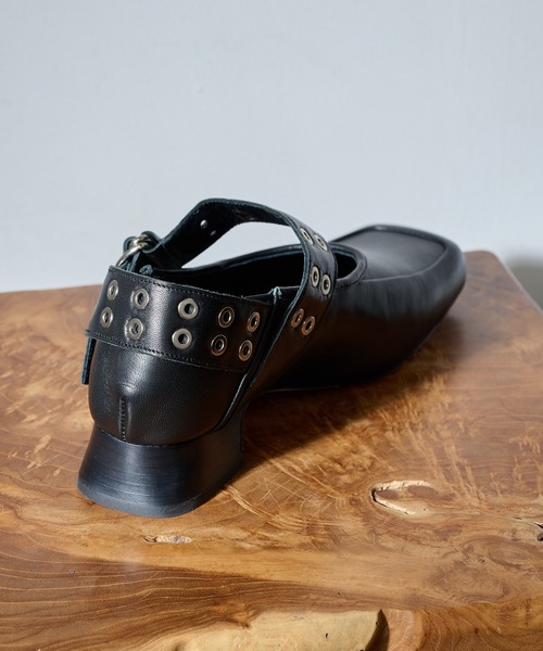 ALM.（アルム）の「【ALM.】JEWELER LEATHER PUMPS AL117（パンプス・レディース・ブラック/バーガンディー・37/36/38）」の16枚目の写真