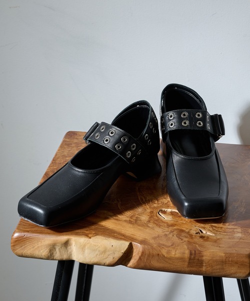 ALM.（アルム）の「【ALM.】JEWELER LEATHER PUMPS AL117（パンプス・レディース・ブラック/バーガンディー・37/36/38）」の12枚目の写真