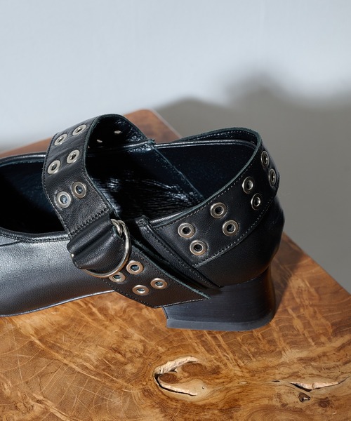 ALM.（アルム）の「【ALM.】JEWELER LEATHER PUMPS AL117（パンプス・レディース・ブラック/バーガンディー・37/36/38）」の14枚目の写真