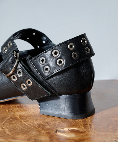 ALM.（アルム）の「【ALM.】JEWELER LEATHER PUMPS AL117（パンプス・レディース・ブラック/バーガンディー・37/36/38）」の15枚目の写真