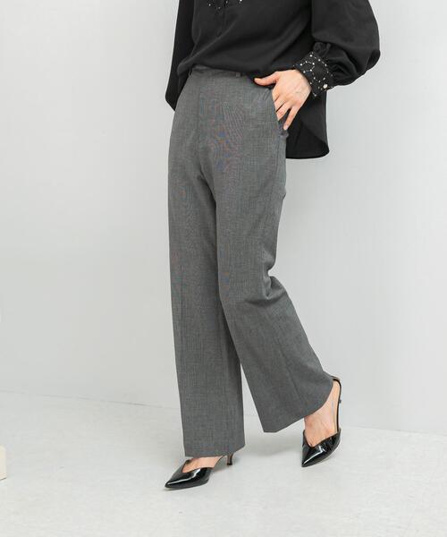 URBAN RESEARCH ROSSO WOMEN（アーバンリサーチ　ロッソ）の「防シワセミフレアパンツ（その他パンツ・レディース・ブラック/グレー・38/40/34/36）」の3枚目の写真