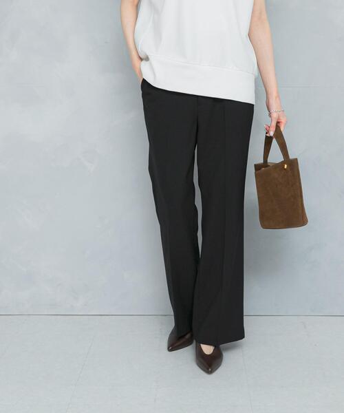 URBAN RESEARCH ROSSO WOMEN（アーバンリサーチ　ロッソ）の「防シワセミフレアパンツ（その他パンツ・レディース・ブラック/グレー・38/40/34/36）」の12枚目の写真