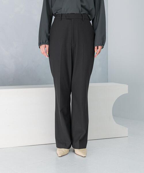 URBAN RESEARCH ROSSO WOMEN（アーバンリサーチ　ロッソ）の「防シワセミフレアパンツ（その他パンツ・レディース・ブラック/グレー・38/40/34/36）」の16枚目の写真