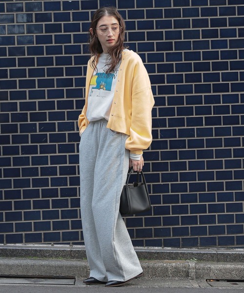 GEORGE'S（ジョージズ）の「スウエットライクカーデ（カーディガン/ボレロ・レディース・レッド/チャコールグレー/グレー/ベージュ/ネイビー/イエロー・MEDIUM/FREE）」の8枚目の写真