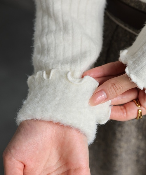 セール】＜ふんわり＞裏シャギー プチハイネックニット（ニット