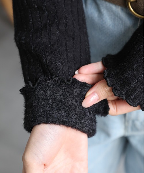 セール】＜ふんわり＞裏シャギー プチハイネックニット（ニット