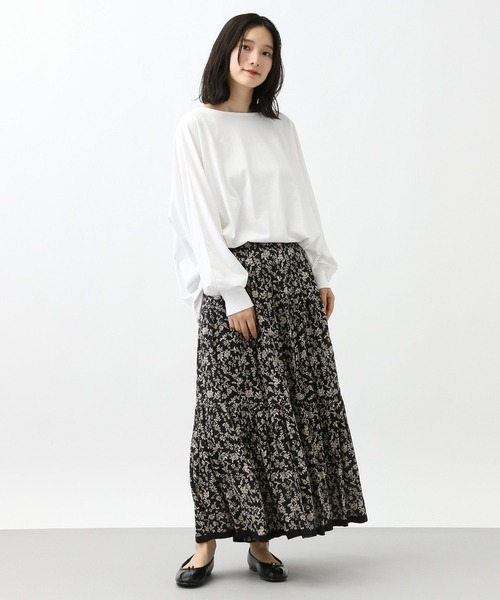 studio CLIP（スタディオクリップ）の「《natural by clip》Wバイオドルマンプルオーバー（Tシャツ/カットソー・レディース・ブラック/ピンク/ブラウン/オフホワイト・FREE）」の6枚目の写真