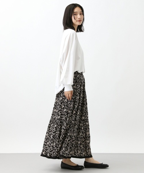 studio CLIP（スタディオクリップ）の「《natural by clip》Wバイオドルマンプルオーバー（Tシャツ/カットソー・レディース・ブラック/ピンク/ブラウン/オフホワイト・FREE）」の5枚目の写真