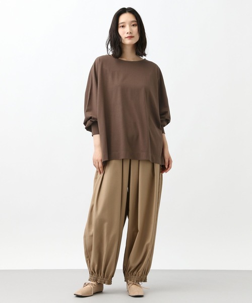 studio CLIP（スタディオクリップ）の「《natural by clip》Wバイオドルマンプルオーバー（Tシャツ/カットソー・レディース・ブラック/ピンク/ブラウン/オフホワイト・FREE）」の22枚目の写真