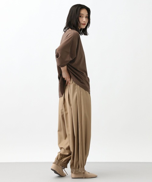 studio CLIP（スタディオクリップ）の「《natural by clip》Wバイオドルマンプルオーバー（Tシャツ/カットソー・レディース・ブラック/ピンク/ブラウン/オフホワイト・FREE）」の21枚目の写真