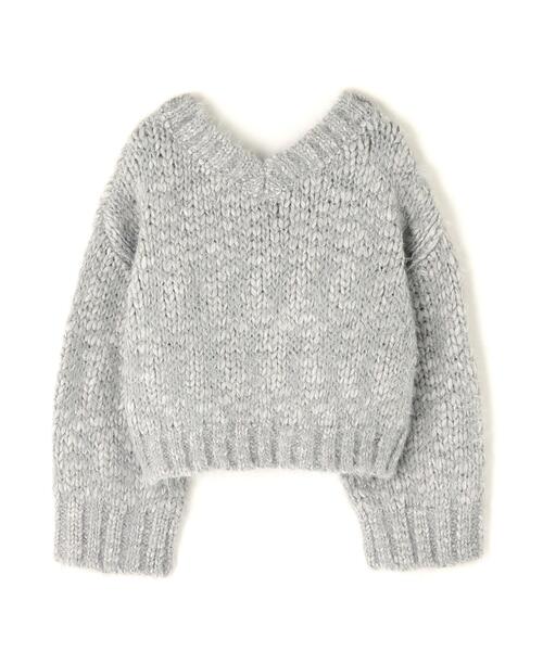 NATURAL BEAUTY BASIC(ナチュラルビューティーベーシック)の「◇2wayネックスラブヤーンニット(ニット/セーター・レディース・ライトグリーン/グレー/オフホワイト・FREE)」の15枚目の写真