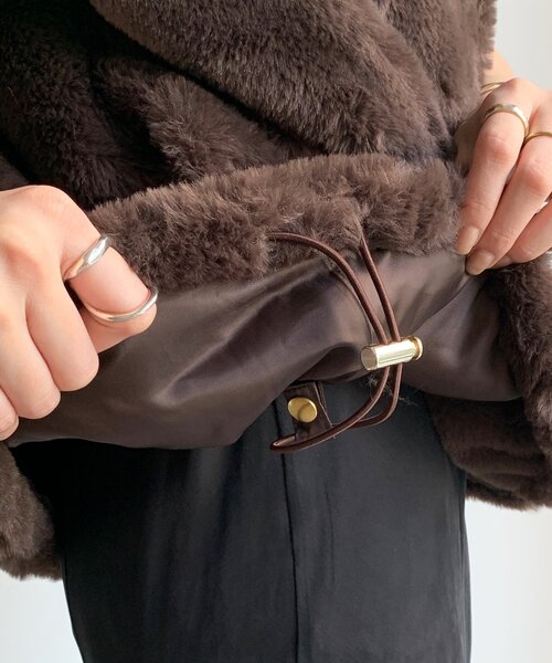 セール】フェイクミンクフーディージレ（ベスト）｜DouDou（ドゥドゥ