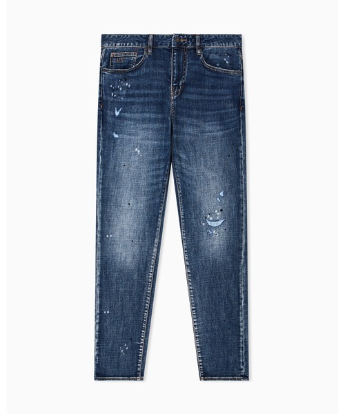 ARMANI EXCHANGE(アルマーニエクスチェンジ)の「【A|X アルマーニ エクスチェンジ】ブルーウォッシュデニムパンツ_J14 SLIM(デニムパンツ・メンズ・インディゴブルー・28inch/29inch/30inch/31inch/32inch/33inch/34inch/36inch)」の5枚目の写真