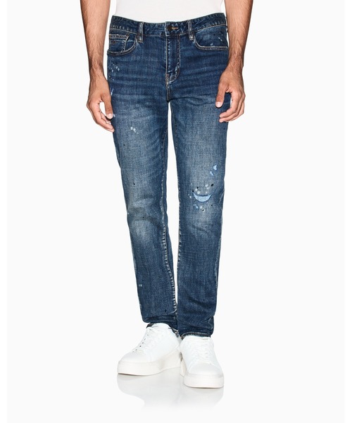 ARMANI EXCHANGE(アルマーニエクスチェンジ)の「【A|X アルマーニ エクスチェンジ】ブルーウォッシュデニムパンツ_J14 SLIM(デニムパンツ・メンズ・インディゴブルー・28inch/29inch/30inch/31inch/32inch/33inch/34inch/36inch)」の6枚目の写真