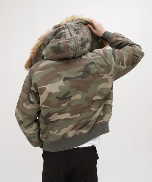 AVIREX(アヴィレックス)の「《WEB&DEPOT限定》CAMOUFLAGE N-2B / カモフラージュ N-2B / AVIREX / アヴィレックス(ブルゾン・メンズ・グレー系カモフラージュ/グリーン系カモフラージュ・MEDIUM/LARGE/X-LARGE/XX-LARGE)」の16枚目の写真