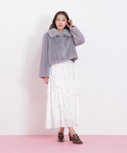 JILL by JILL STUART(ジルバイジルスチュアート)の「◇フェイクファーショートジャケット(その他アウター・レディース・ホワイト/ブラウン/グレー・SMALL/MEDIUM)」の18枚目の写真