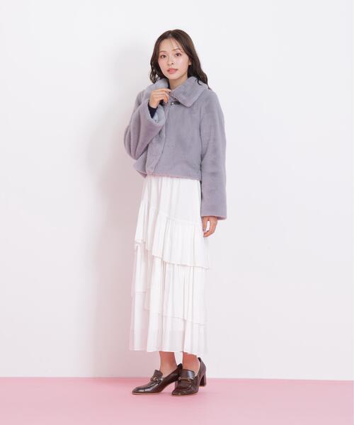 JILL by JILL STUART(ジルバイジルスチュアート)の「◇フェイクファーショートジャケット(その他アウター・レディース・ホワイト/ブラウン/グレー・SMALL/MEDIUM)」の20枚目の写真