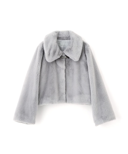 ◇フェイクファーショートジャケット（その他アウター）｜JILL by JILL