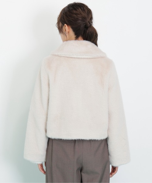 JILL by JILL STUART（ジルバイジルスチュアート）の「◇フェイクファーショートジャケット（その他アウター・レディース・ホワイト/ブラウン/グレー・SMALL/MEDIUM）」の22枚目の写真
