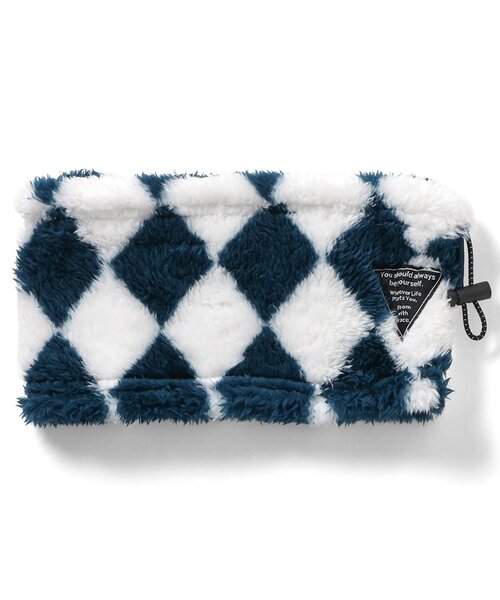 BREEZE（ブリーズ）の「フリースボアネックウォーマー（ネックウォーマー/スヌード・キッズ・ブラック/カーキ/レインボー/ネイビー・95/120/140）」の4枚目の写真