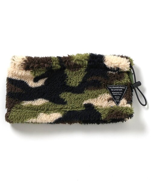 BREEZE（ブリーズ）の「フリースボアネックウォーマー（ネックウォーマー/スヌード・キッズ・ブラック/カーキ/レインボー/ネイビー・95/120/140）」の3枚目の写真