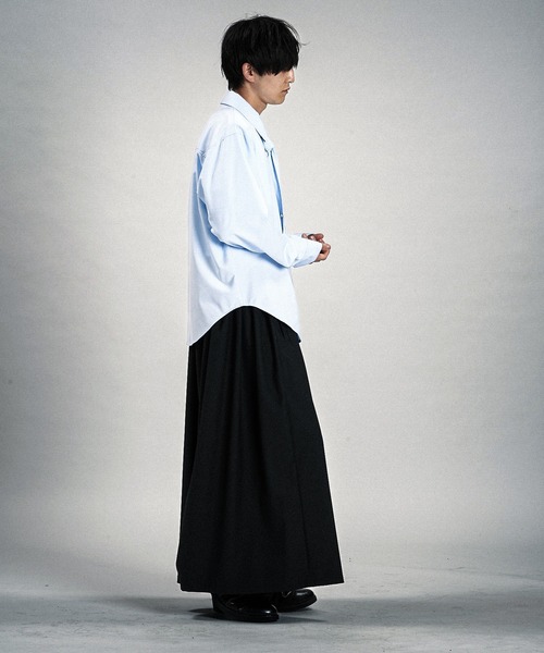 NO ID.（ノーアイディ）の「【NO ID.】Shirt with Neck Tie / ネクタイ 付 シャツ（シャツ/ブラウス・メンズ・サックスブルー/グレー/ホワイト・ONE SIZE）」の22枚目の写真